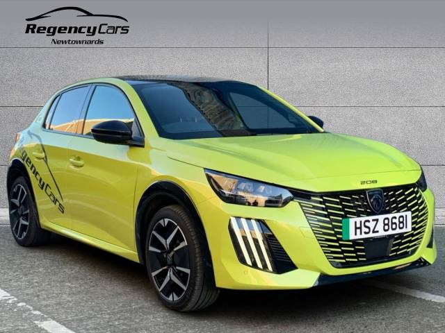 Peugeot e-208 0.0 115kW GT 51kWh 5dr Auto Hatchback Electric YELLOW
